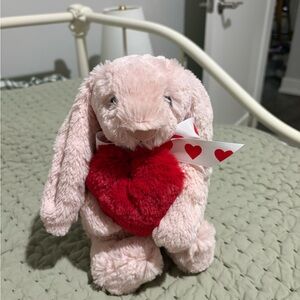 Soft Heart Bunny Plush